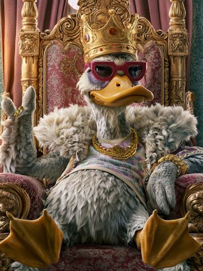 Regal Duck Portrait Poster. poster