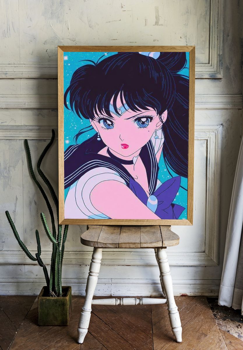 Sailor Moon Anime Portrait Poster. — room view 1