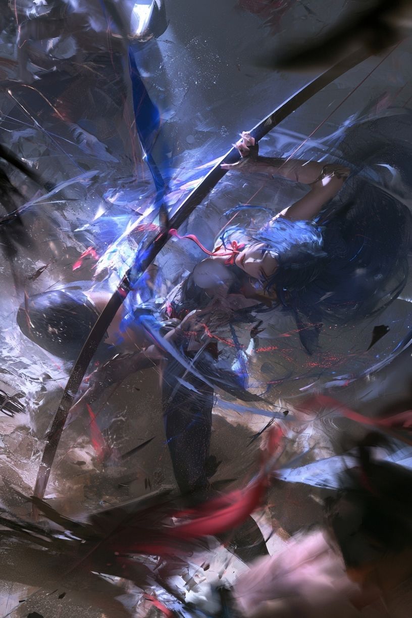 Anime Archer Battle Poster. poster — anime art