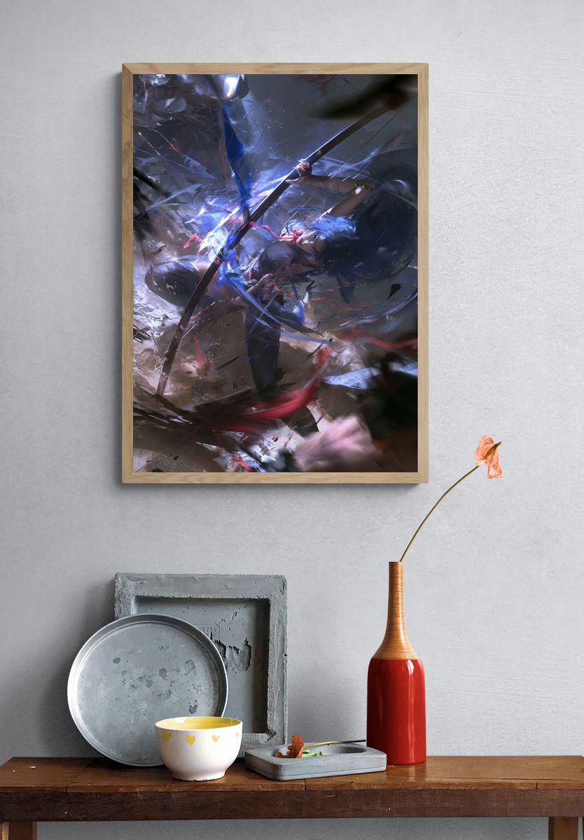 Anime Archer Battle Poster. — room view 3