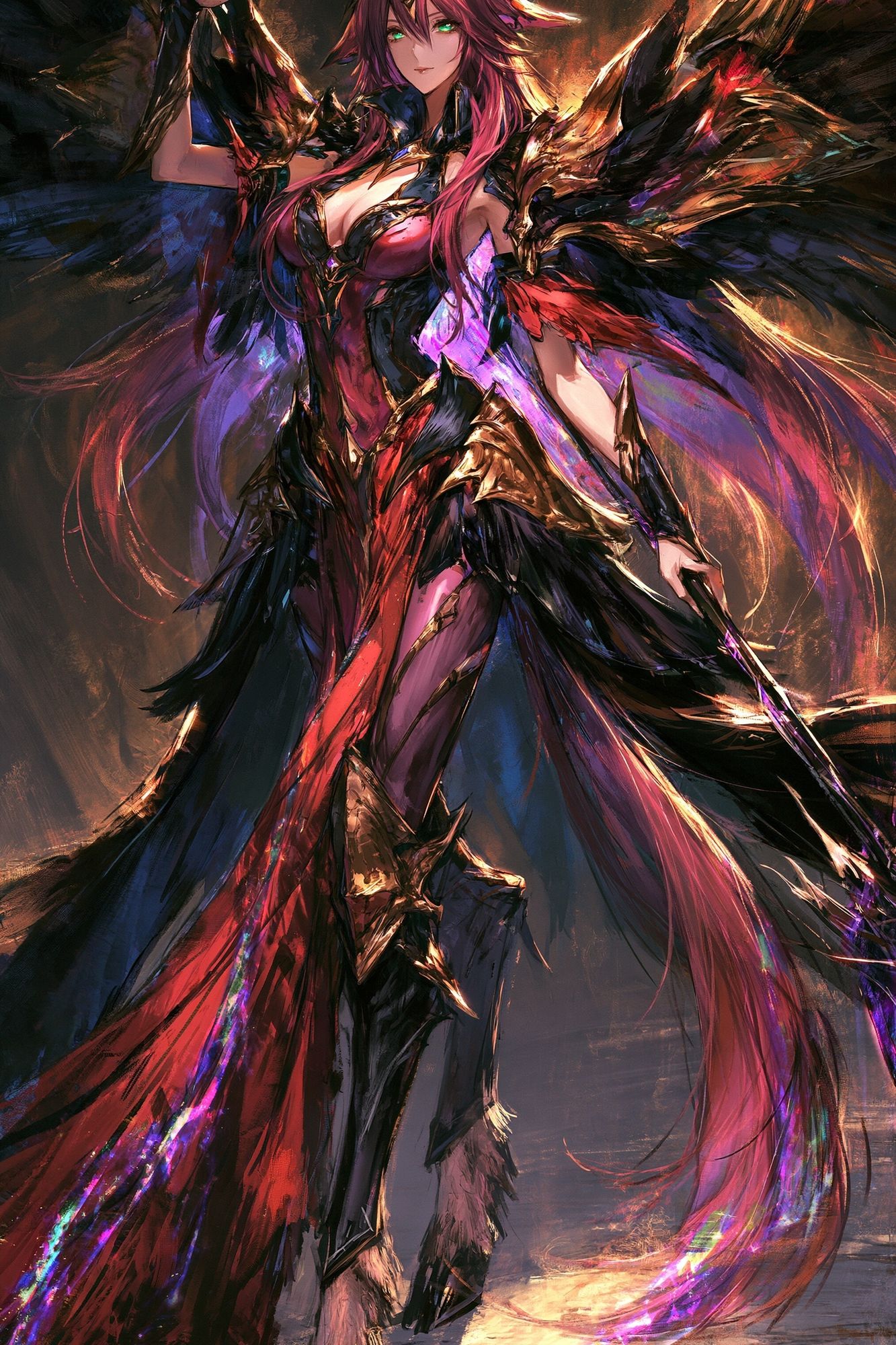 Demon Queen Digital Art Poster. poster detail