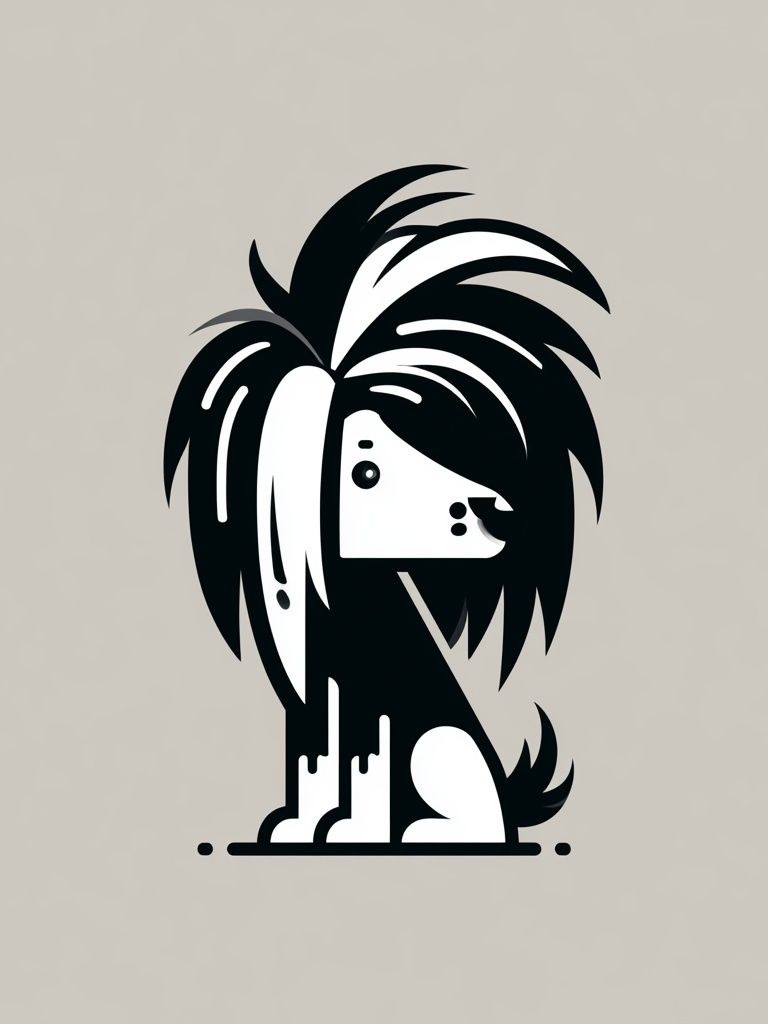 Stylized Dog Illustration Poster. poster detail