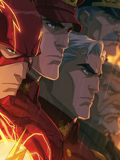 The Flash Heroes Anime Poster.