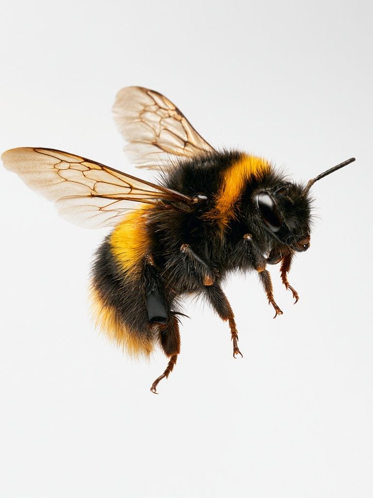 Bumblebee Macro Photography Poster. poster detail