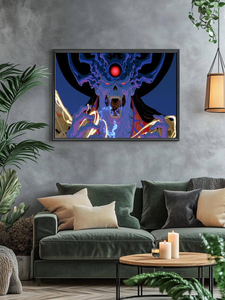 Demonic Skull Anime Poster. — room view 4