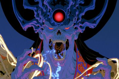 Demonic Skull Anime Poster.