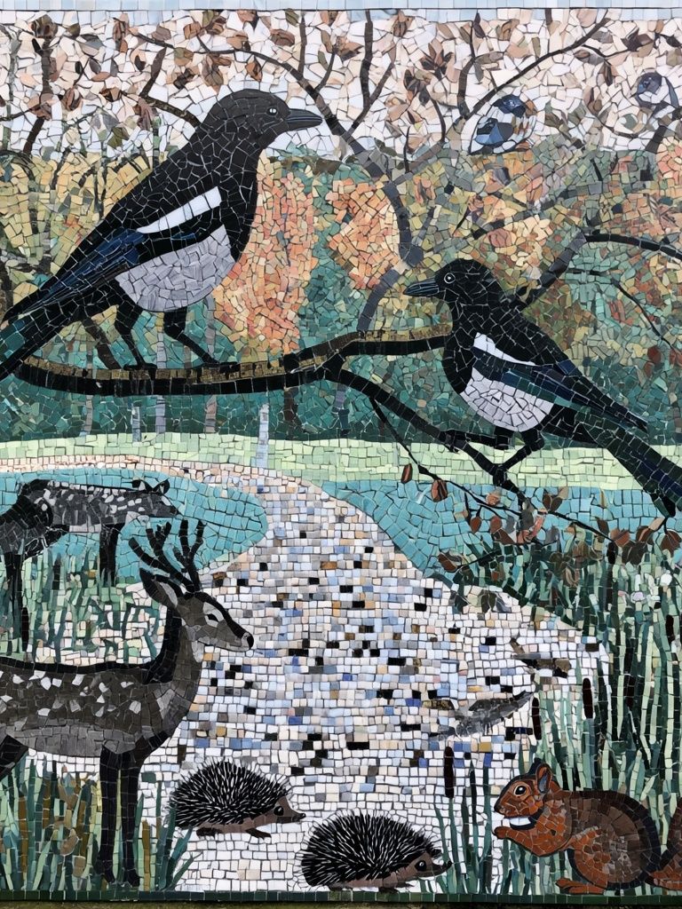 Wildlife Mosaic Poster. poster — animals art