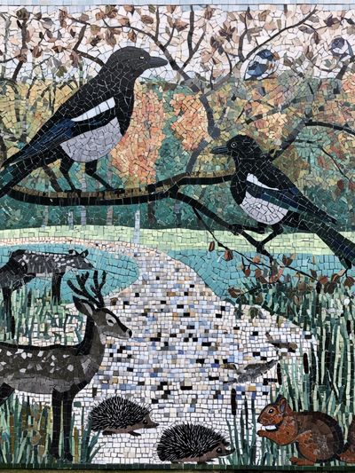 Wildlife Mosaic Poster. poster