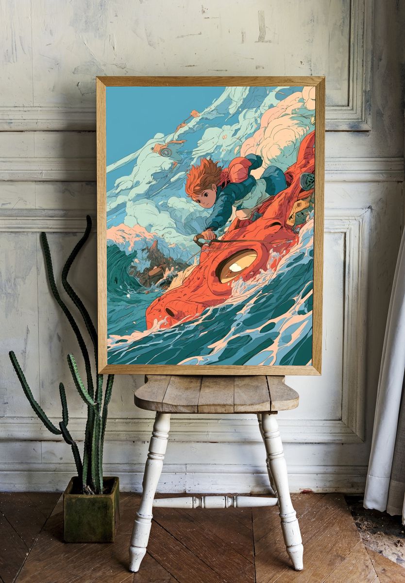 Anime Sea Adventure Poster. — room view 1