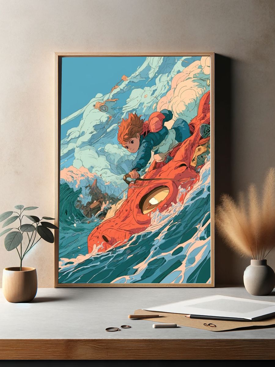 Anime Sea Adventure Poster. — room view 2