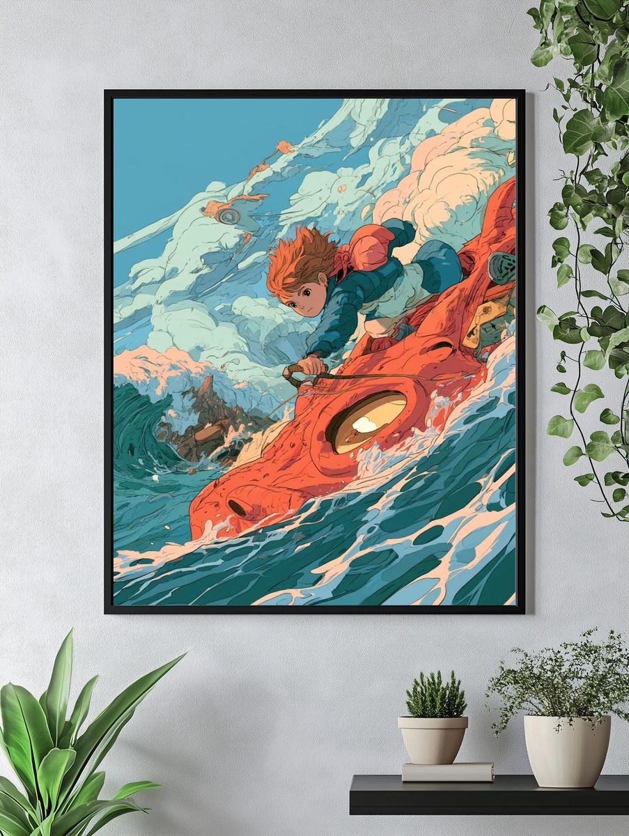 Anime Sea Adventure Poster. — room view 4