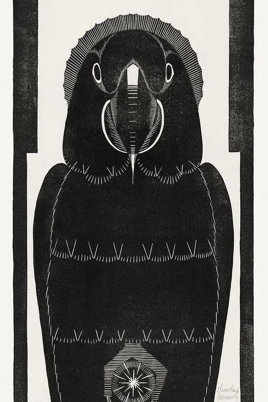 Ara (c.1926) print high resolution. poster — animals art