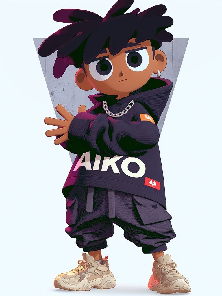 Aiko Streetwear Character Poster. poster detail