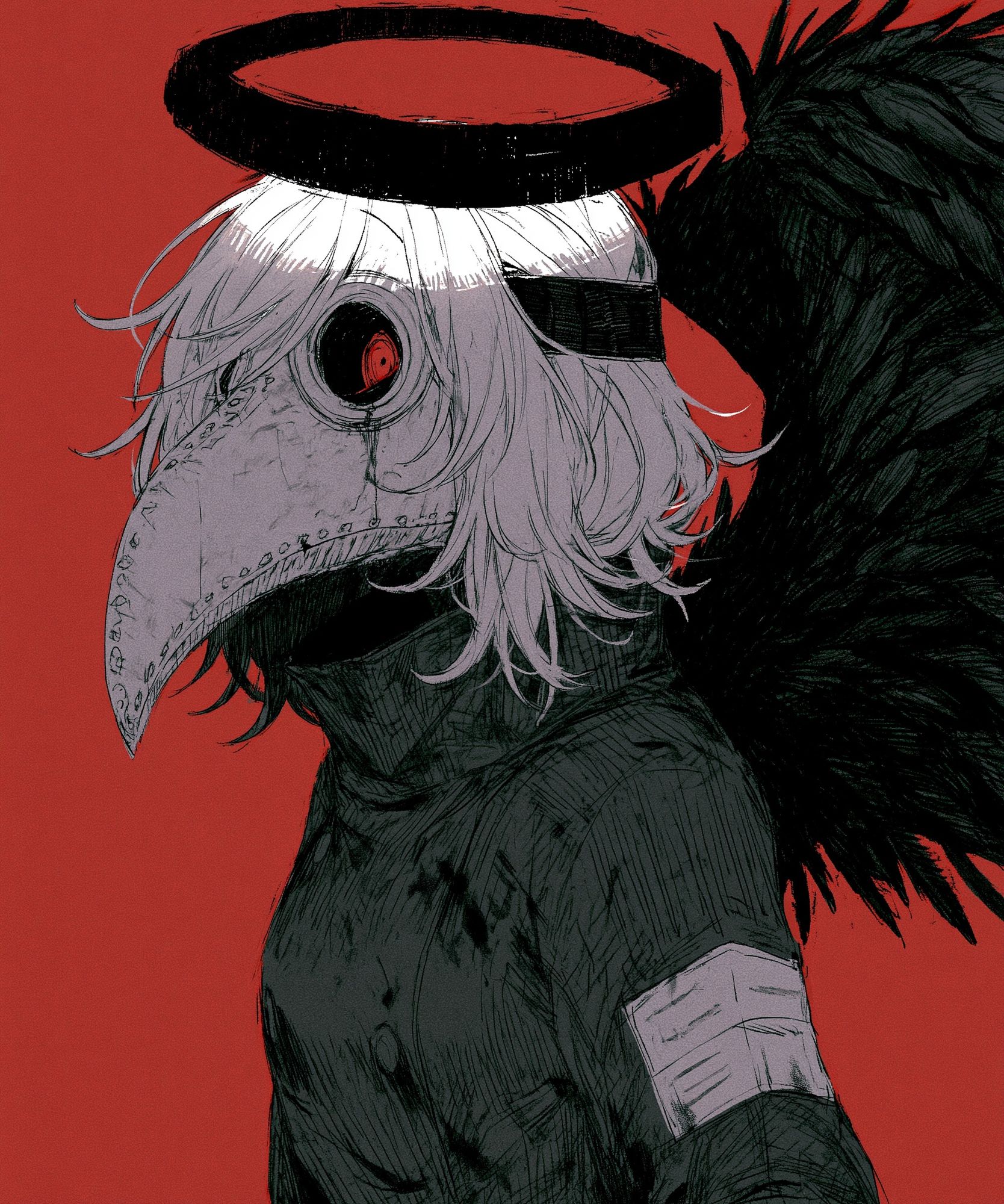 Plague Doctor Anime Poster. poster — anime art