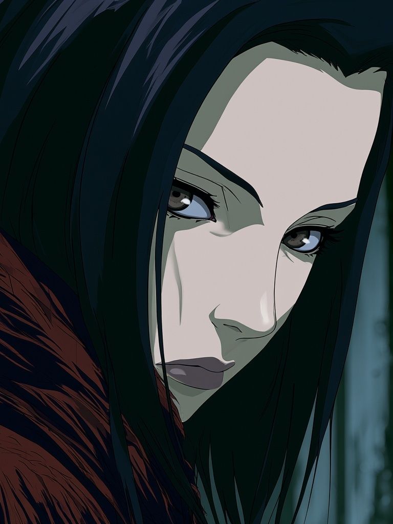 Anime Portrait Digital Art Poster. poster detail