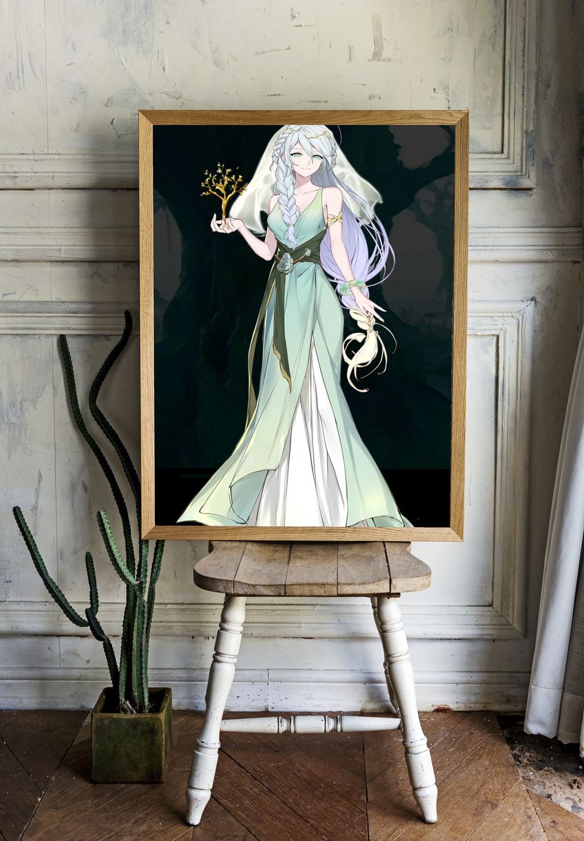 Mystic Elf Anime Poster. room preview