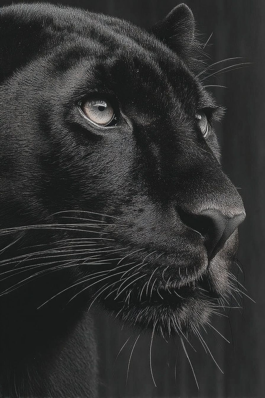 Black Panther Portrait Poster. poster detail