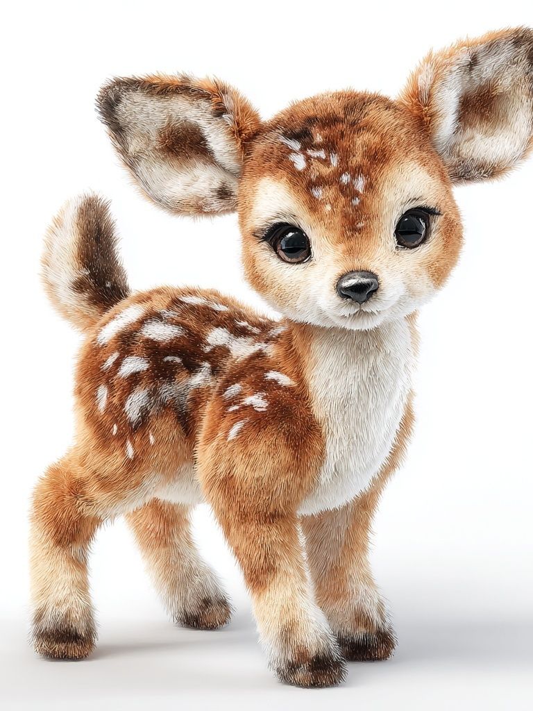 Baby Deer Illustration Poster. poster detail