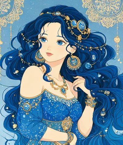 Blue Princess Anime Poster.