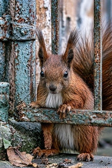 Curious Squirrel Portrait Poster. poster — animals art