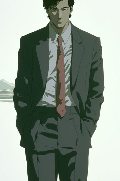 Anime Suit Portrait Poster.