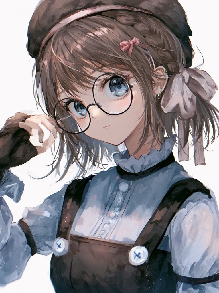 Anime Girl Portrait Print. poster — anime art