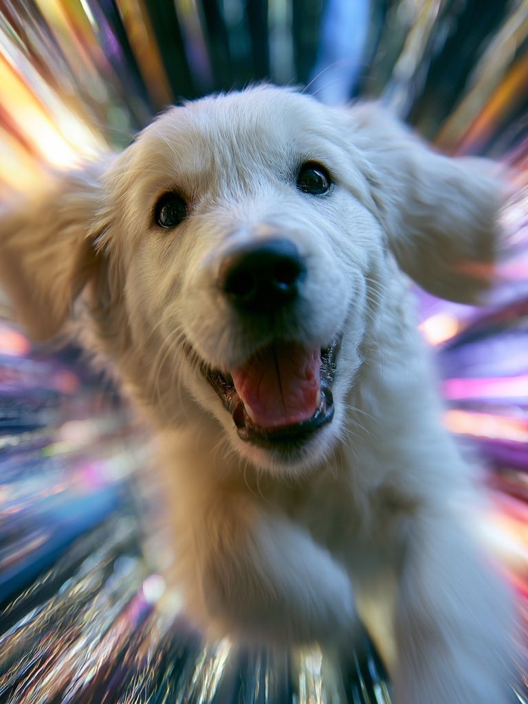 Golden Retriever Burst Poster. poster — animals art