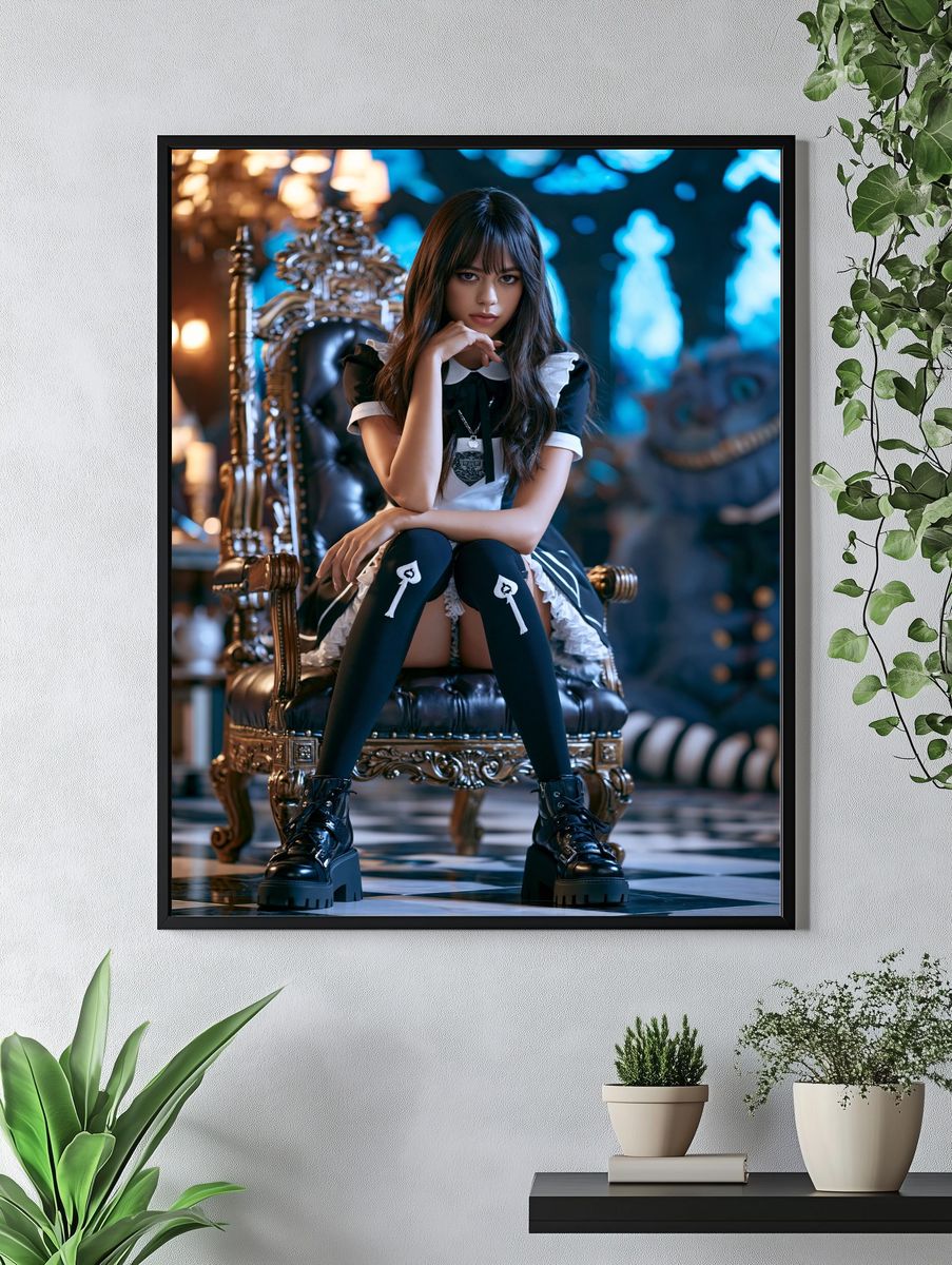 Gothic Maid Portrait Poster. — room view 4