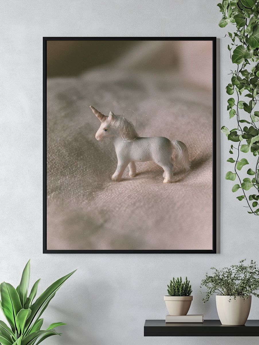 Miniature Unicorn Photography Poster. — room view 4