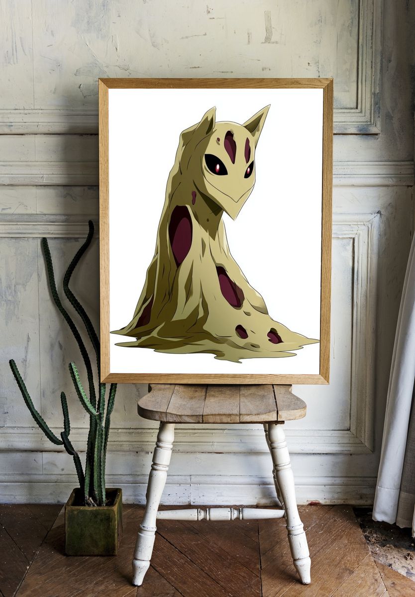 Mimikyu Character Illustration Poster. room preview
