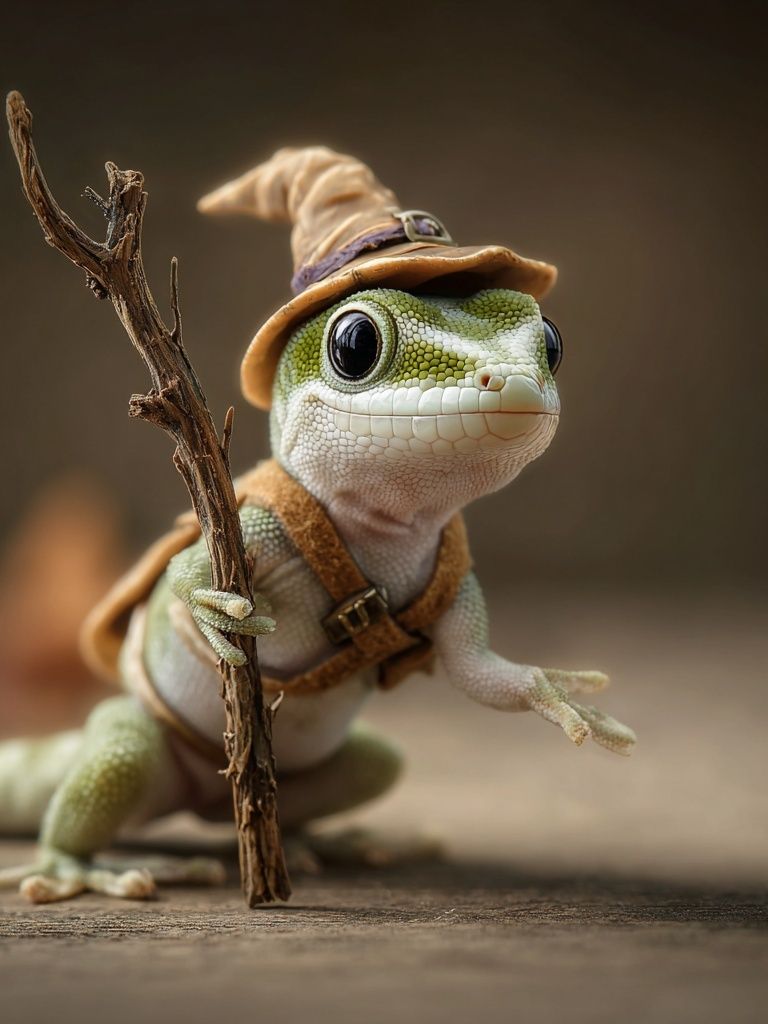 Wizard Gecko Photography Poster. poster — animals art