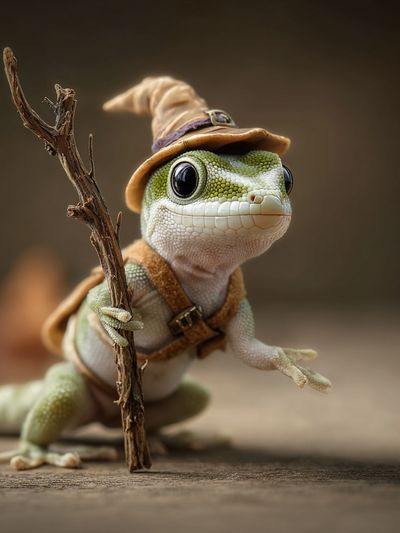 Wizard Gecko Photography Poster. poster