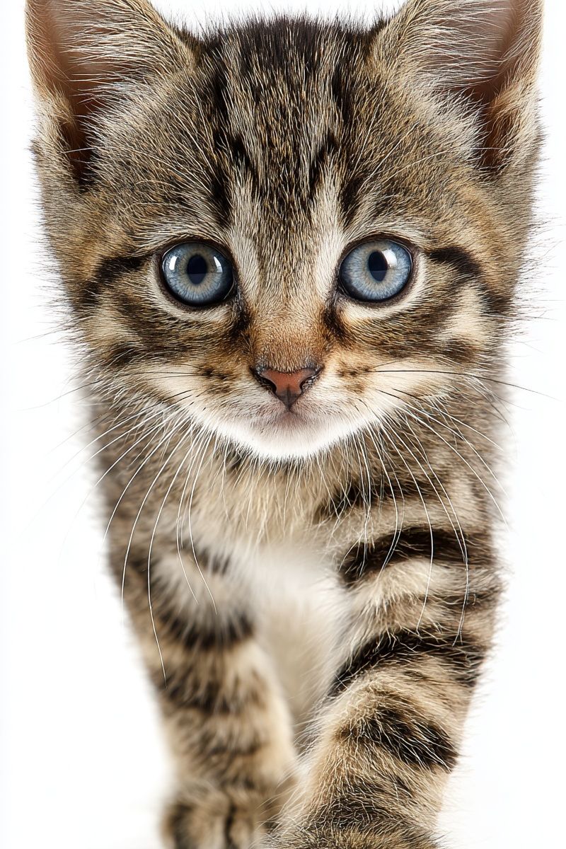 Tabby Kitten Portrait Poster. poster — animals art