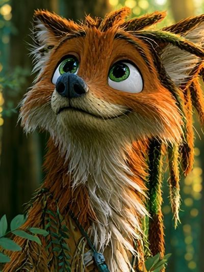 Forest Fox Portrait Poster. poster