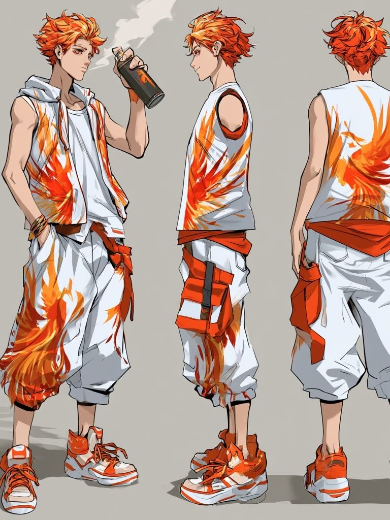 Anime Streetwear Character Poster. poster detail