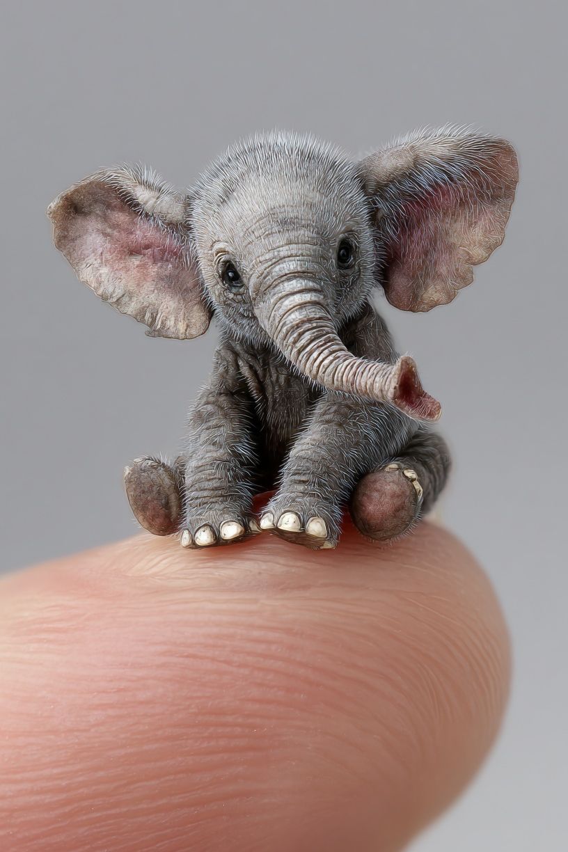 Tiny Elephant Photography Poster. poster — animals art