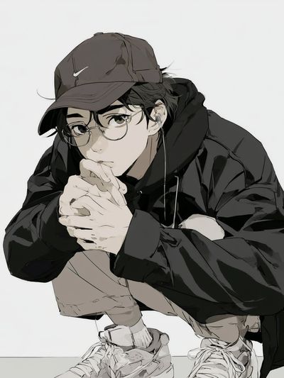 Anime Streetwear Portrait Poster.