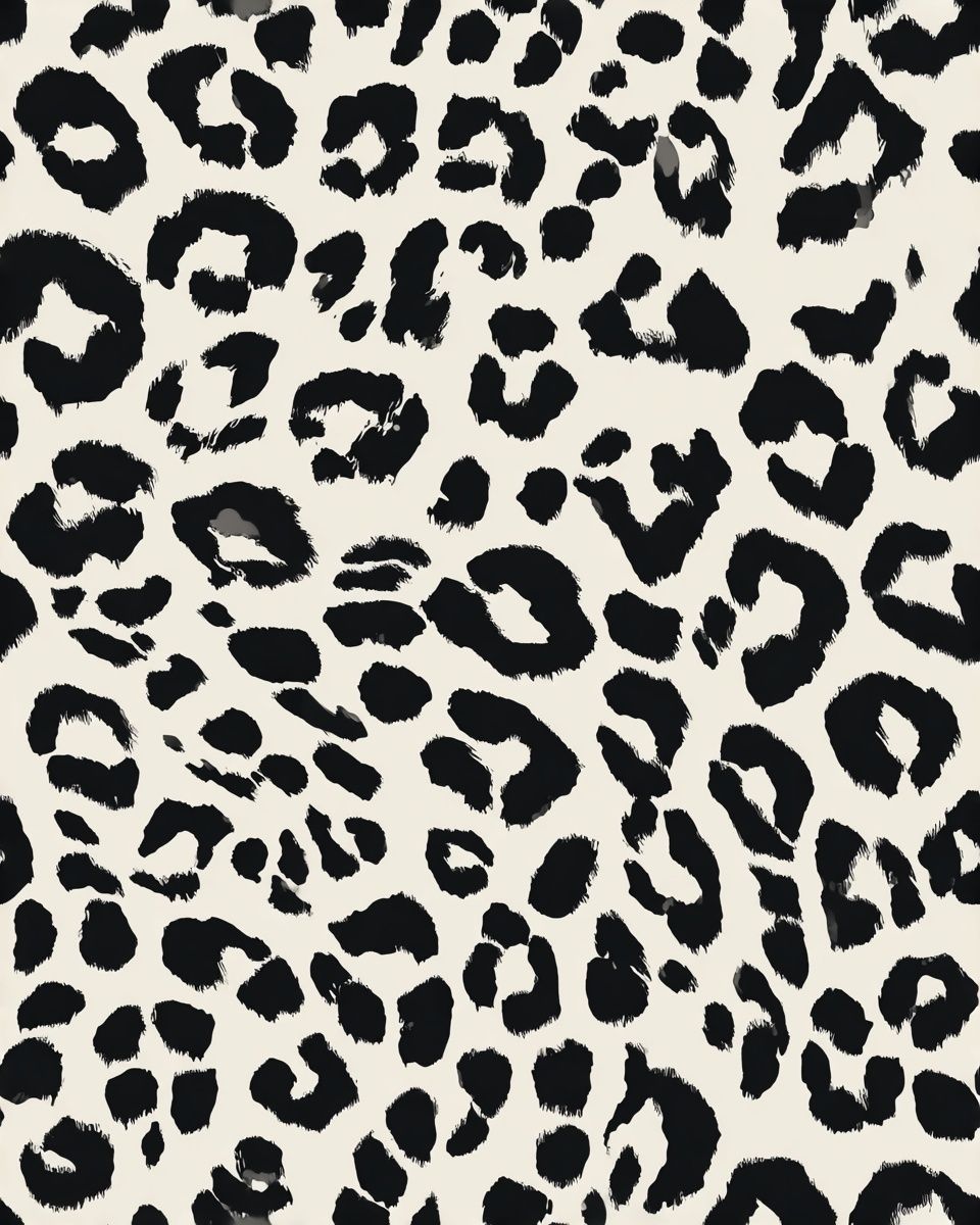 Black Leopard Print Poster. poster — animals art