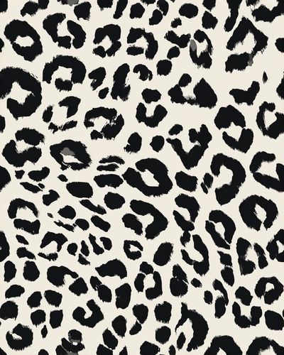 Black Leopard Print Poster. poster