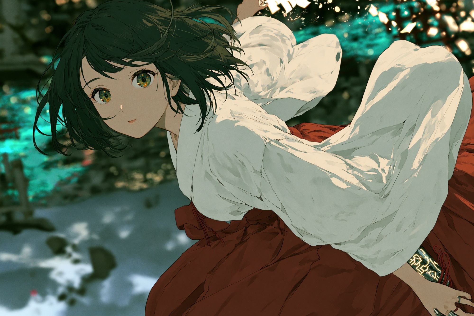 Anime Girl in Motion Print. poster — anime art