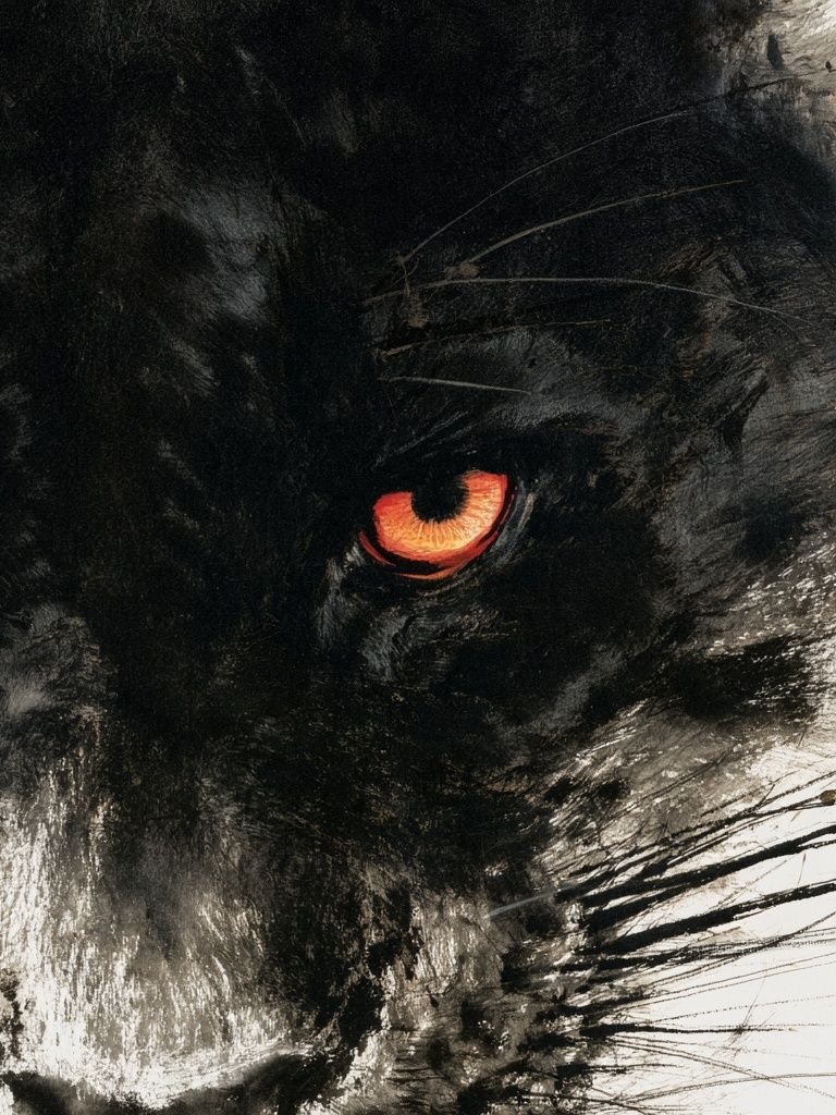 Black Panther Eye Illustration Poster. poster detail
