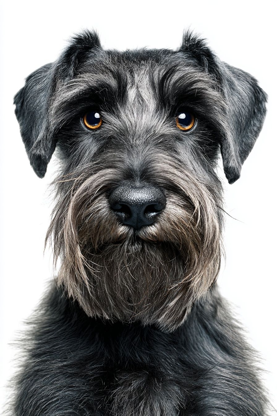 Schnauzer Portrait Photography Poster. poster — animals art