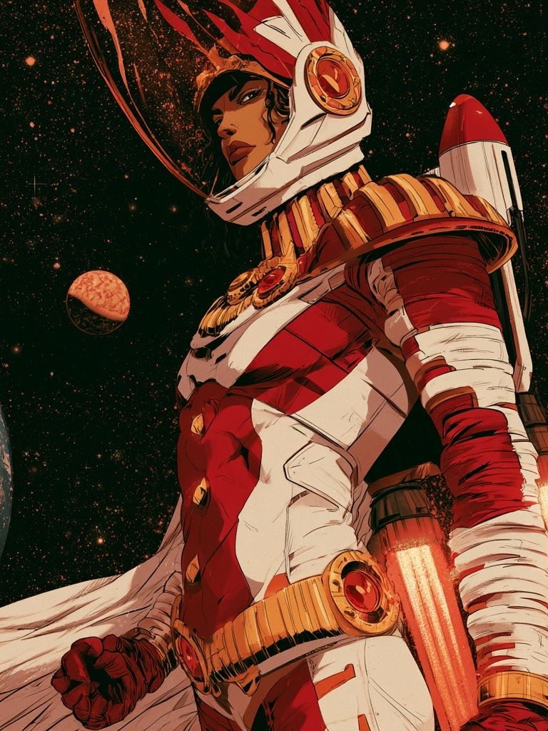 Astronaut Heroine — Anime Print. poster detail