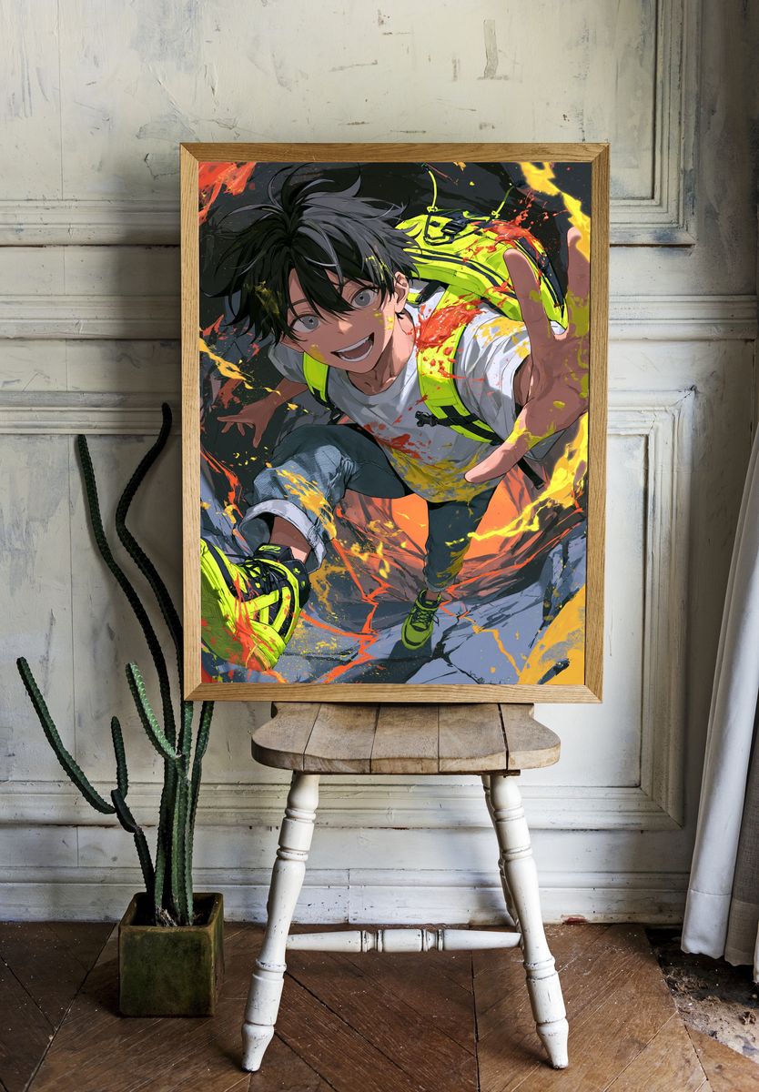 Dynamic Anime Climber Poster. — room view 1