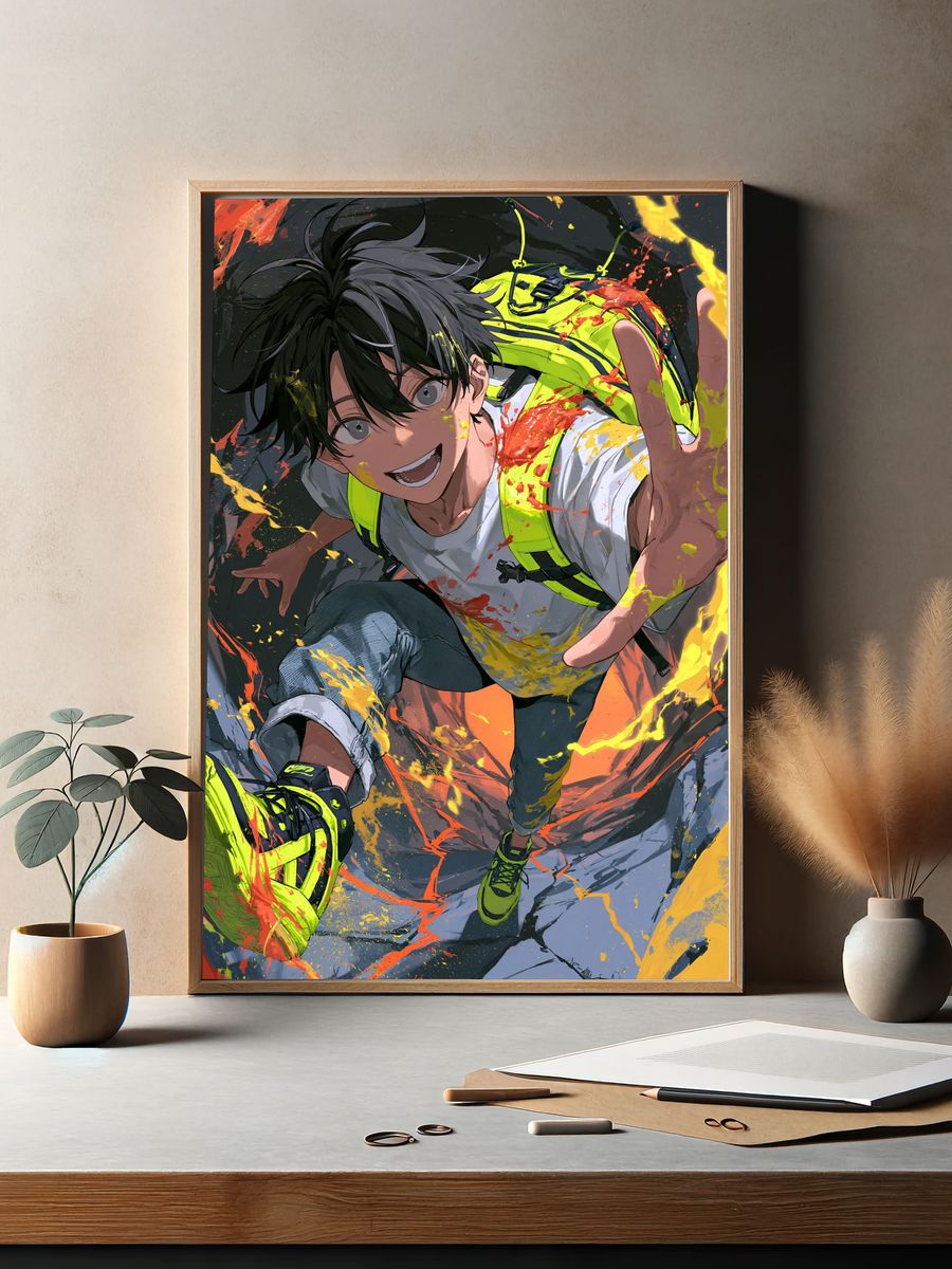 Dynamic Anime Climber Poster. — room view 2