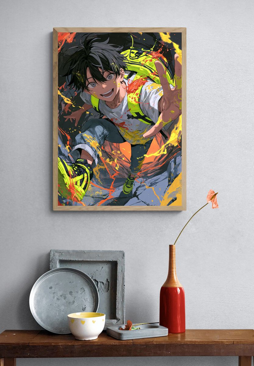 Dynamic Anime Climber Poster. — room view 3