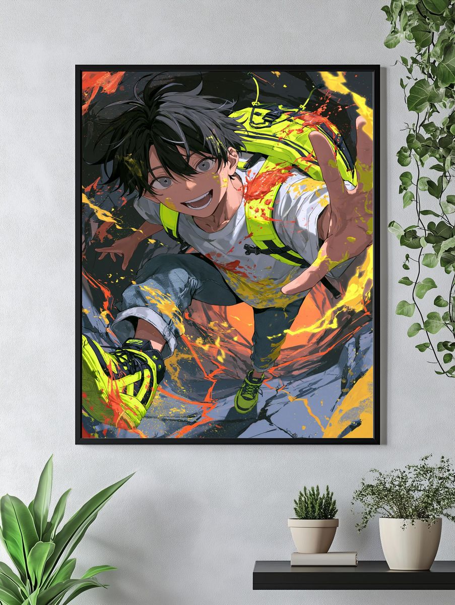 Dynamic Anime Climber Poster. — room view 4