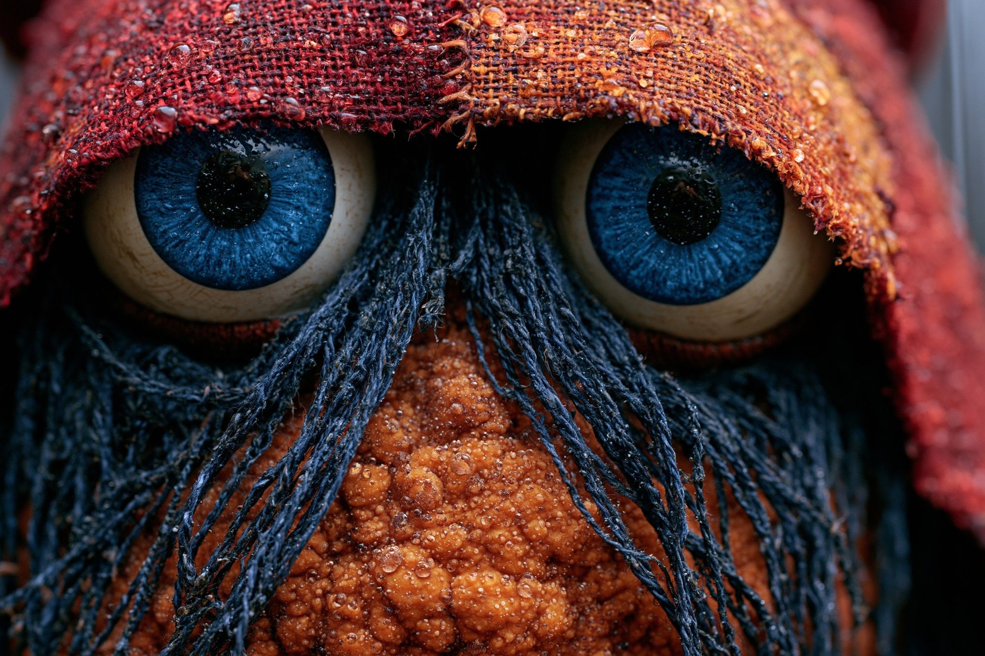 Rainy Owl Close-Up Photography Poster. poster — animals art