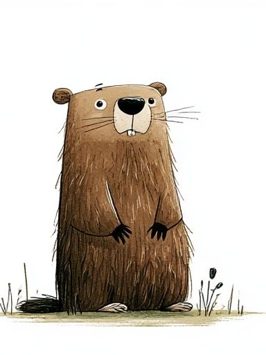 Cute Bear Illustration Poster. poster detail