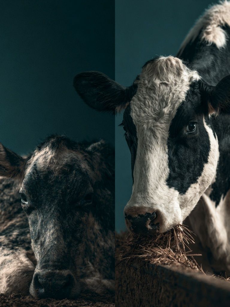 Cattle Portrait Photography Poster. poster detail